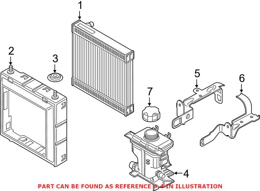 BMW Engine Coolant Reservoir 17138610658