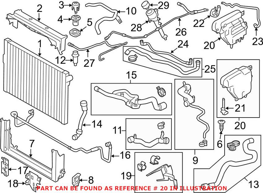 BMW Expansion Tank 17138610819