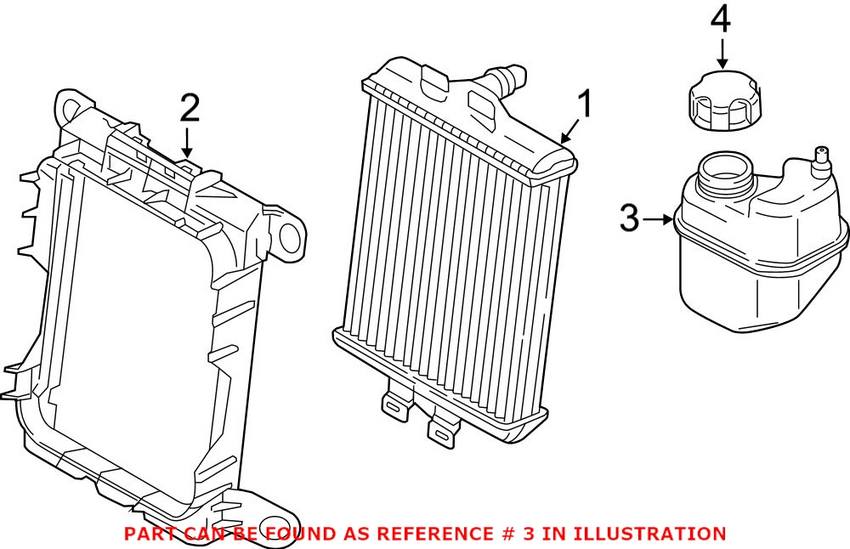 BMW Engine Coolant Reservoir 17138617045