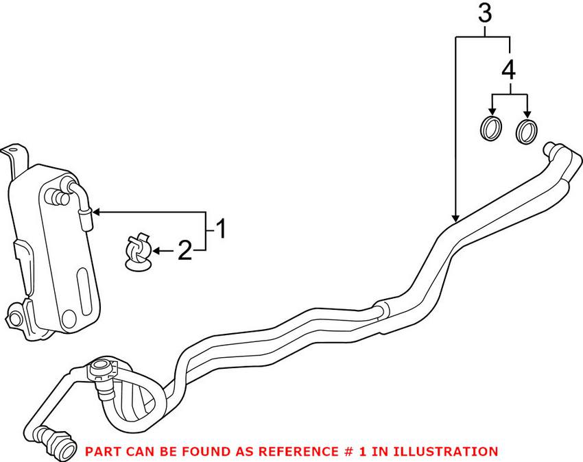 BMW Automatic Transmission Oil Cooler 17217600550