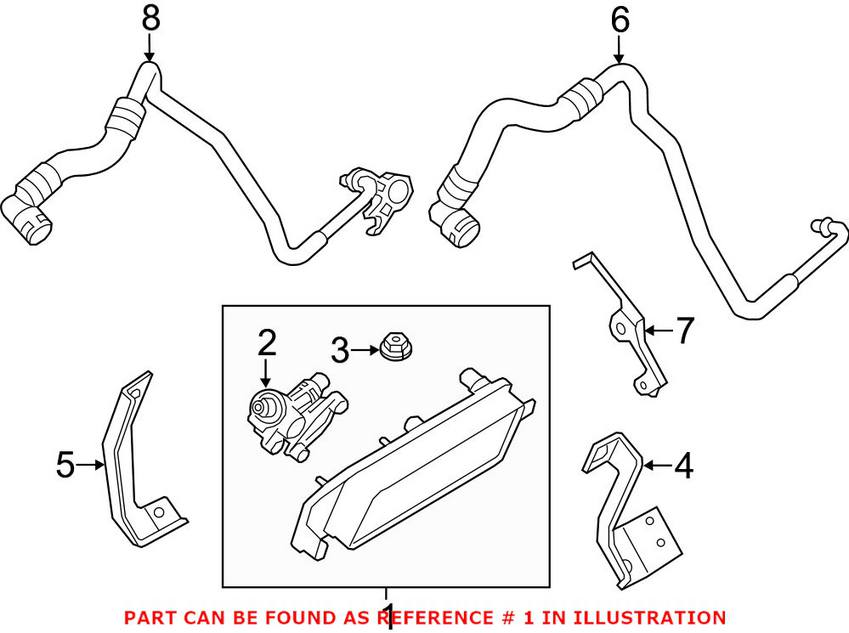 BMW Automatic Transmission Oil Cooler 17217638678