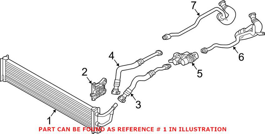 BMW Automatic Transmission Oil Cooler 17218619388