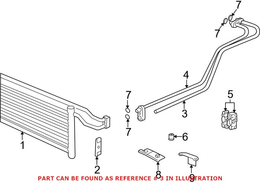 BMW Auto Trans Cooler Line - Inlet 17221745638