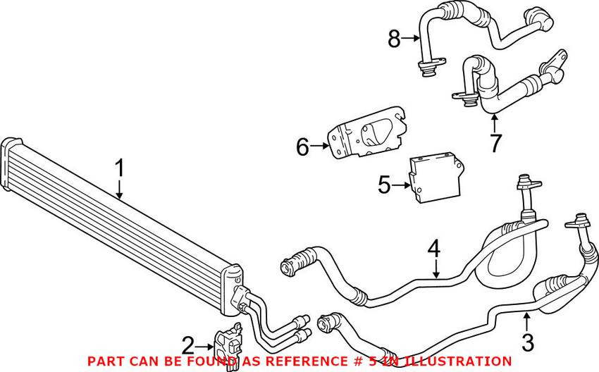 BMW Automatic Transmission Oil Cooler Thermostat 17227592723