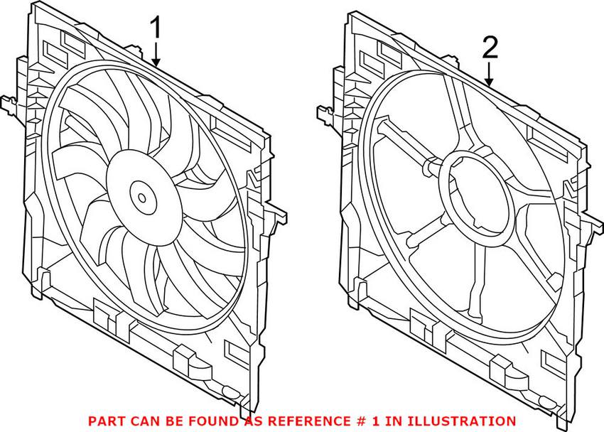 BMW Cooling Fan Assembly 17428509743