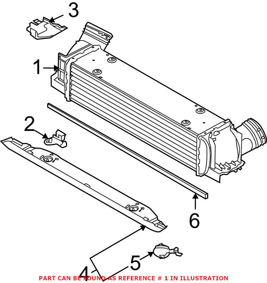 BMW Intercooler 17517800682