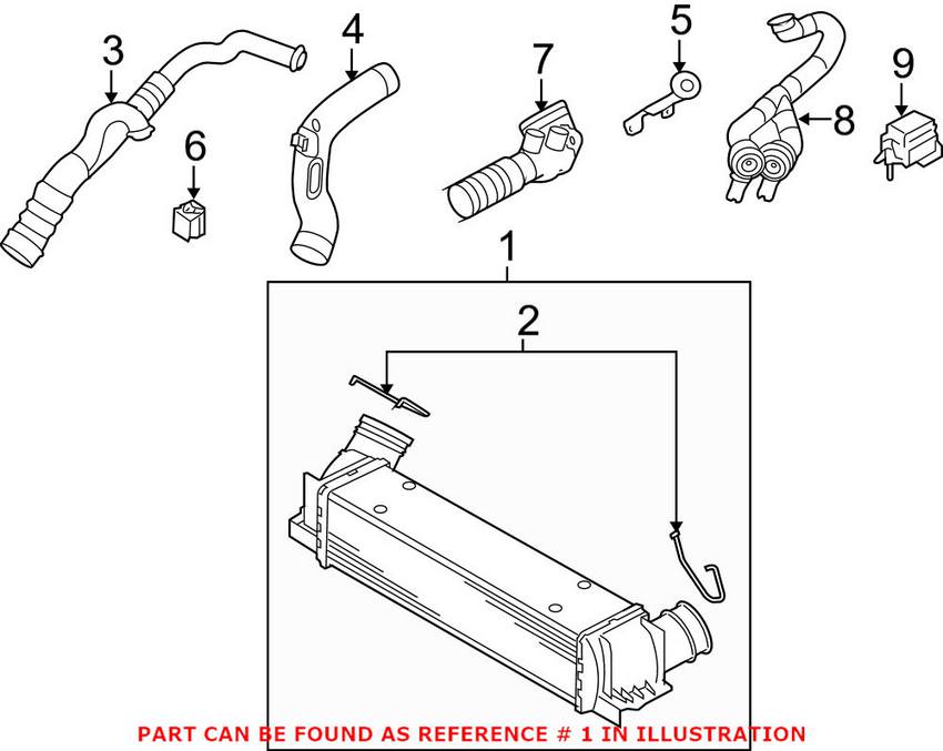 BMW Intercooler 17517809321