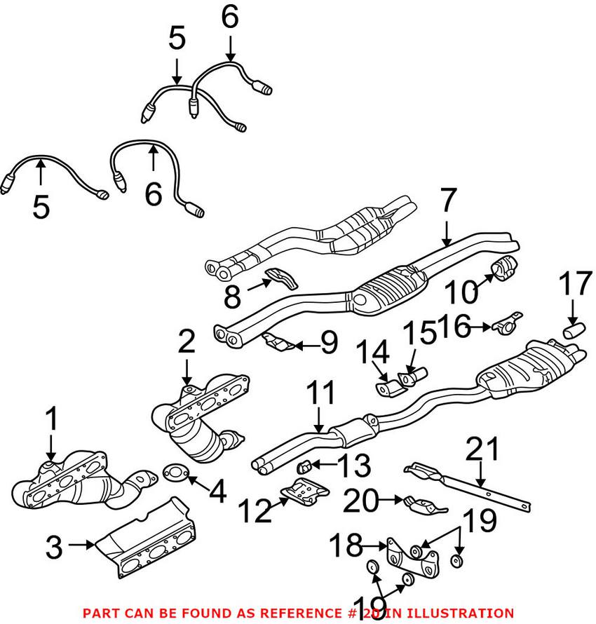 BMW Exhaust Support Bracket - Lower 18101433250