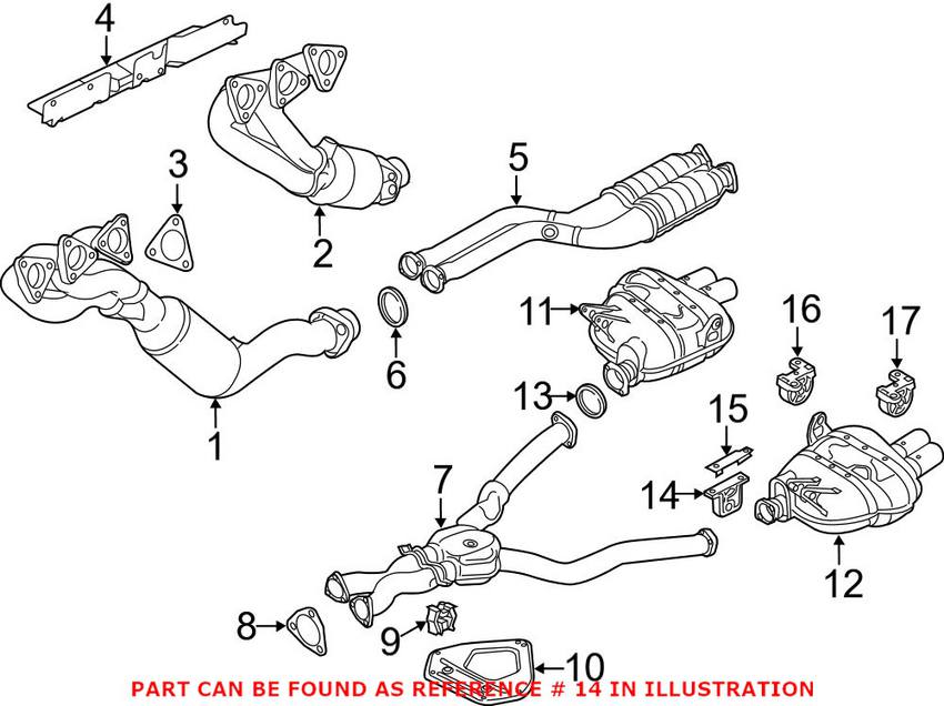 BMW Exhaust Hanger - Rear 18201401797