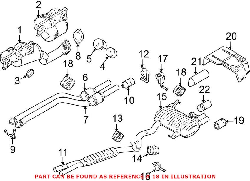 BMW Exhaust Hanger 18207590154