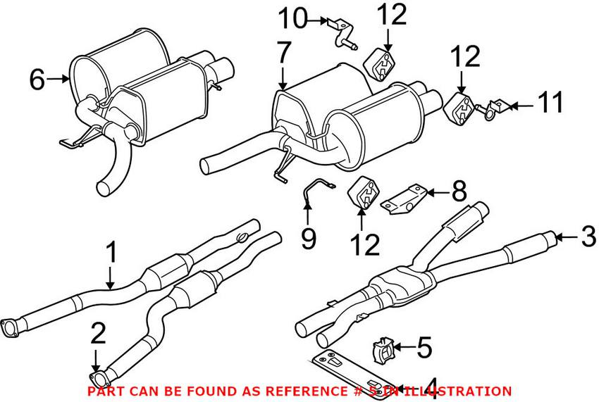 BMW Exhaust Hanger - Center 18207832991