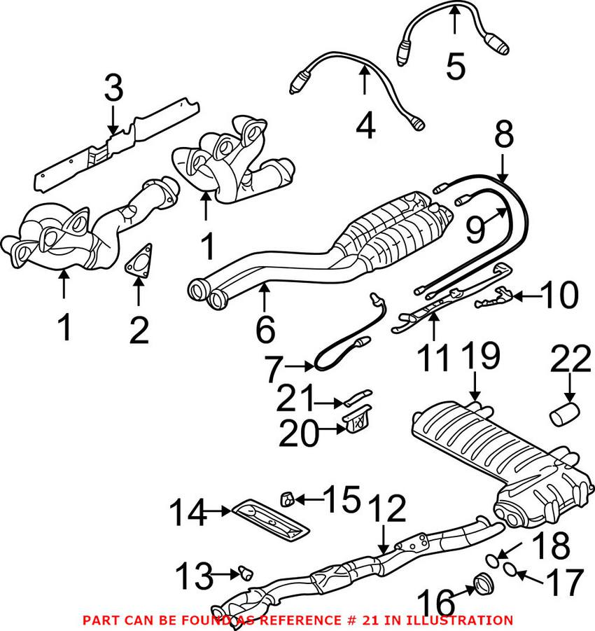 BMW Exhaust Hanger Bracket 18207839657