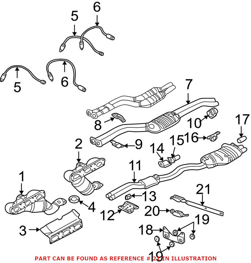 BMW Exhaust Mounting Bracket 18301436331