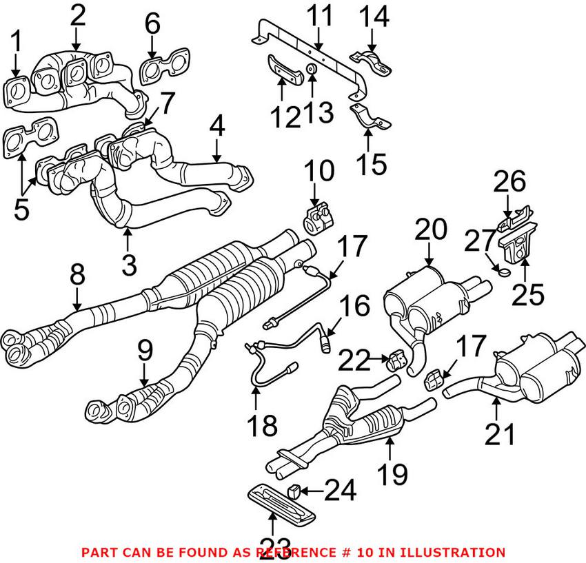 BMW Mini Exhaust Clamp (63.5mm) 18307536425