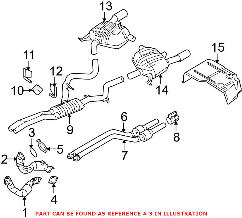 BMW Exhaust Sealing Ring - Turbo to Downpipe 18307553601