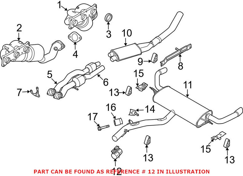 BMW Exhaust Clamp (75mm) 18307560781