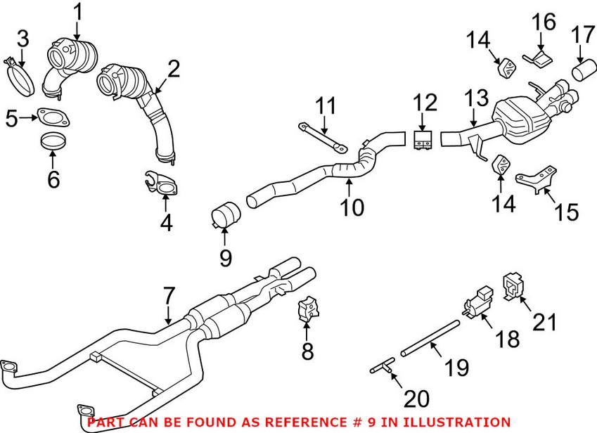 BMW Exhaust Clamp (80mm) 18307560815