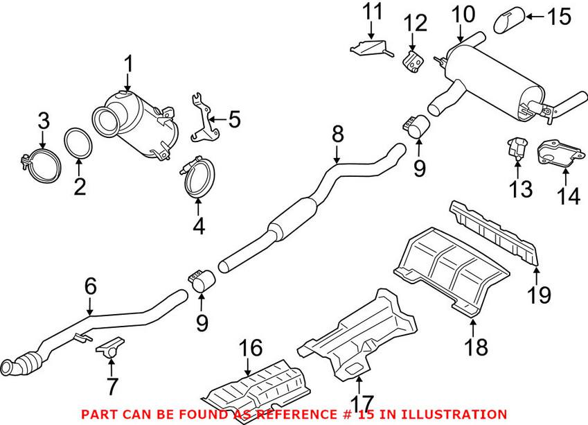 BMW Exhaust Tail Pipe Tip - Chrome 18307605041