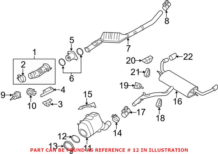 BMW Turbocharger Gasket 18307803853