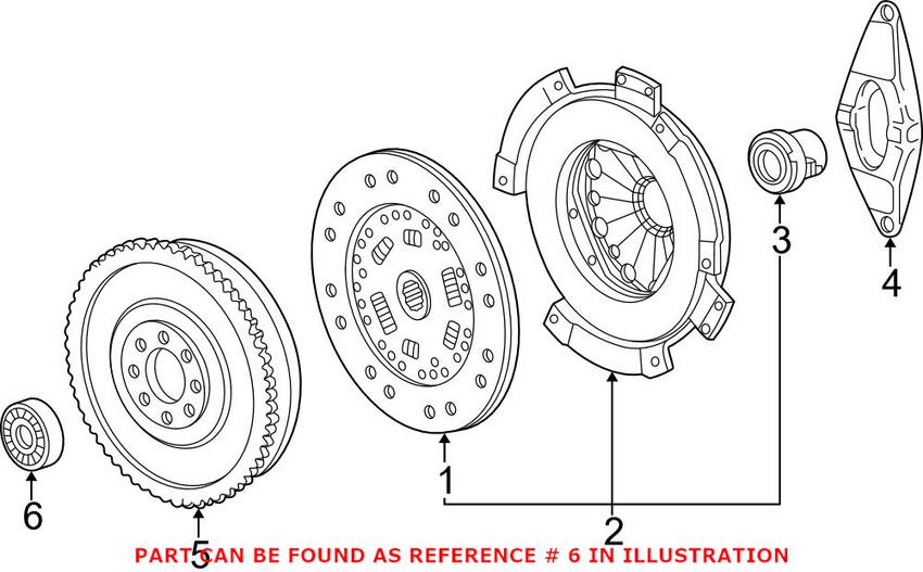 BMW Clutch Pilot Bearing 21207536792