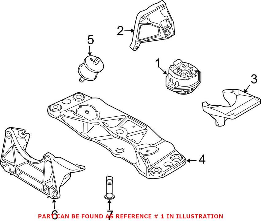 BMW Engine Mount 22116770790