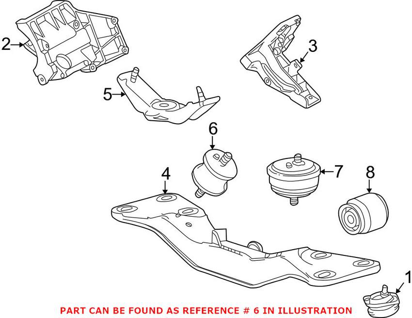 BMW Auto Trans Mount 22316771130