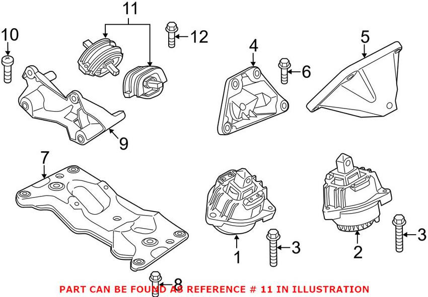 BMW Automatic Transmission Mount 22316777388