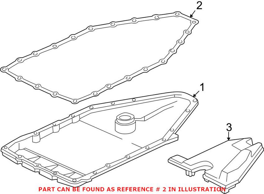 BMW Auto Trans Oil Pan Gasket 24111421140