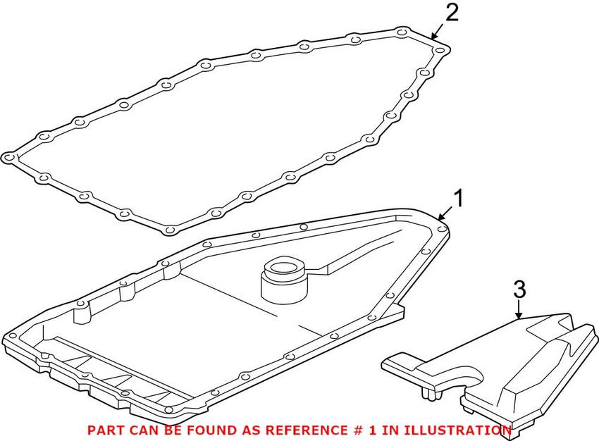 BMW Automatic Transmission Oil Pan 24111422146