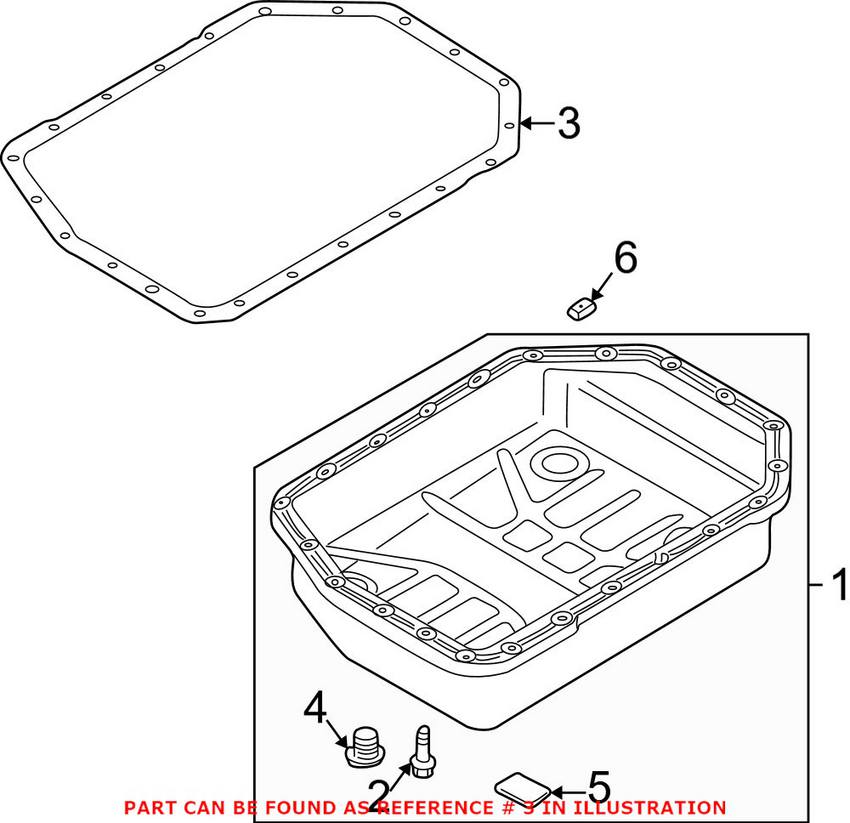 BMW Auto Trans Oil Pan Gasket 24111422676