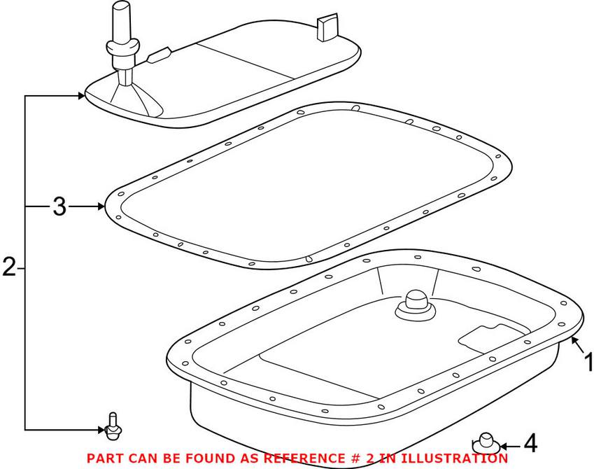 BMW Auto Trans Oil Pan Gasket 24117571204