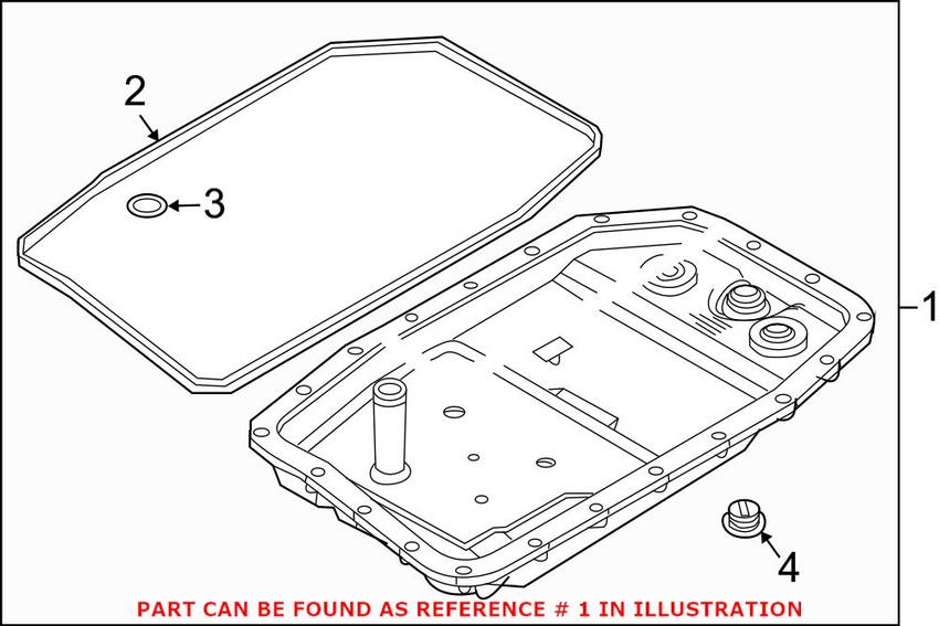 BMW Auto Trans Oil Pan (w/ Filter) 24152333903