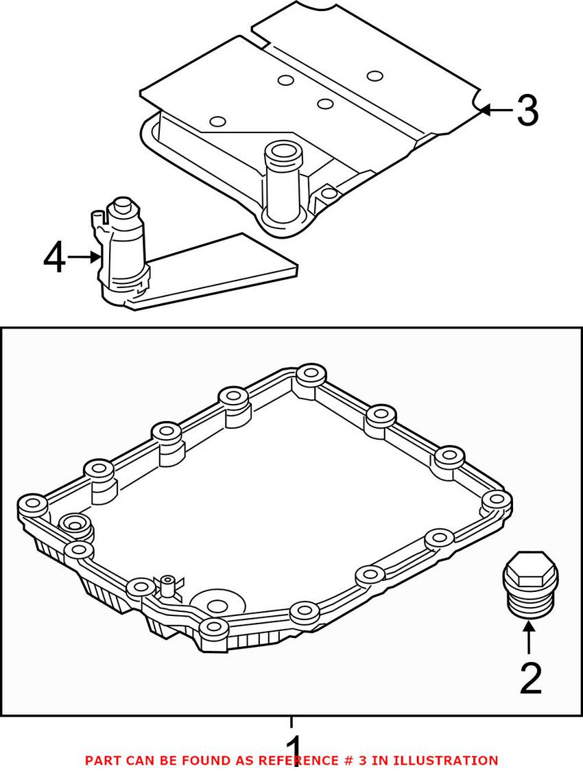 BMW Dual Clutch Trans Suction Filter (DCT) 28107842828