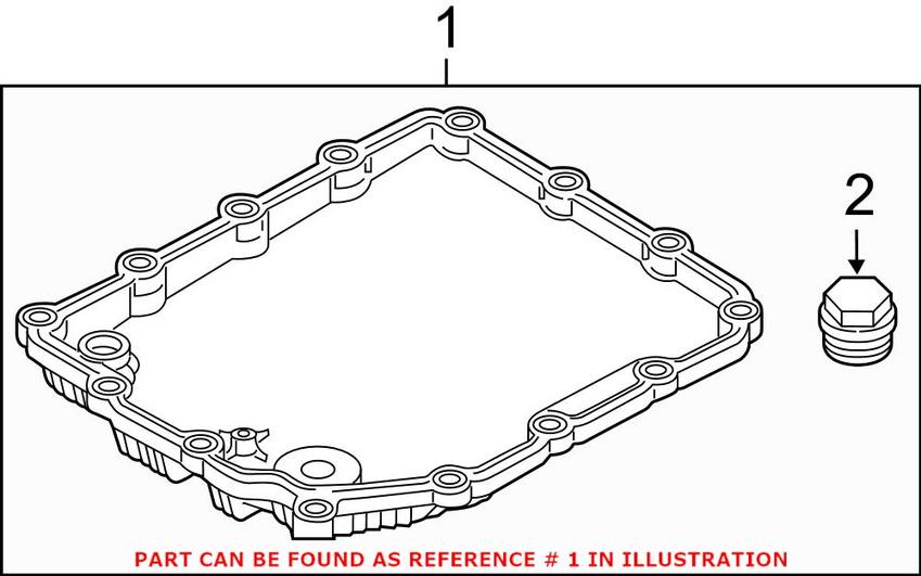 BMW Dual Clutch Trans Oil Pan (DCT) (w/ Gasket) 28108070791