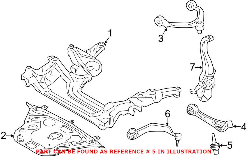 BMW Suspension Ball Joint - Front 31106852536