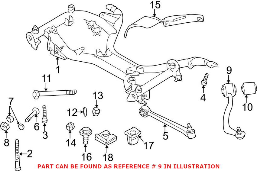 BMW Control Arm - Front Driver Side Upper 31121141721