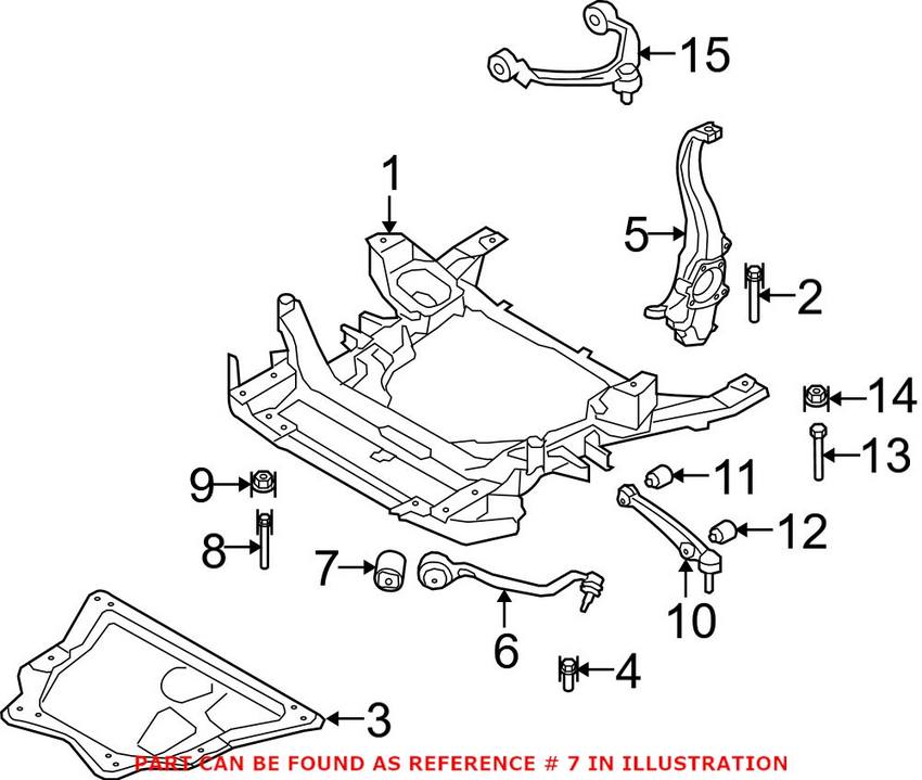 BMW Control Arm Bushing - Front (Hydrobearing) 31126791397