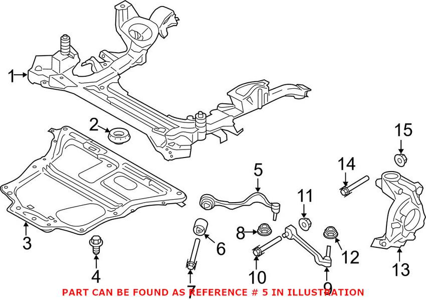 BMW Suspension Control Arm - Front Driver Left Forward 31126798253