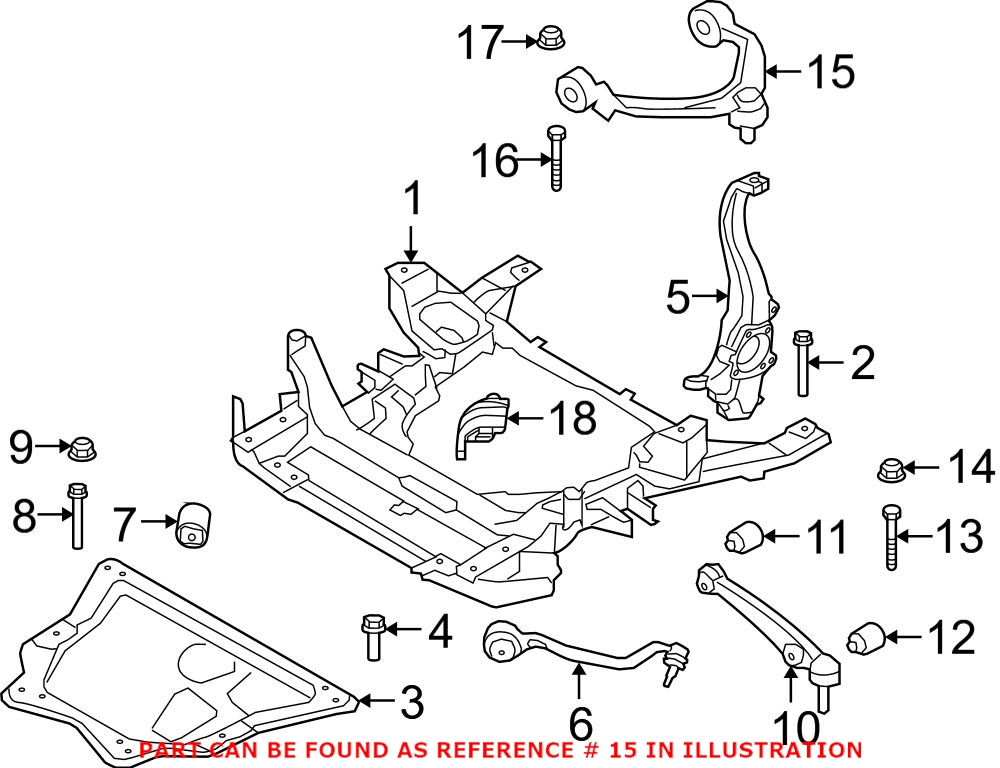 Control Arm - Front Passenger Side Upper