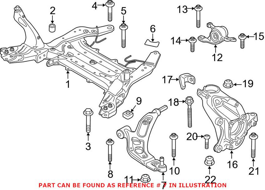 BMW Suspension Control Arm - Front Driver Left 31126879843