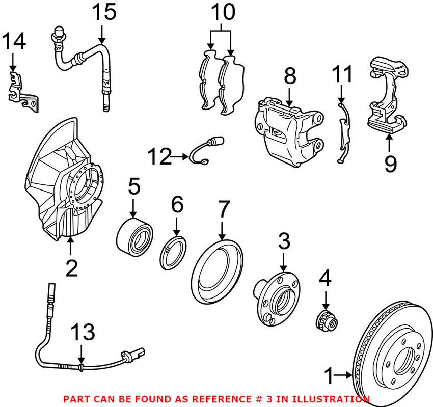 BMW Wheel Hub - Front 31201096423