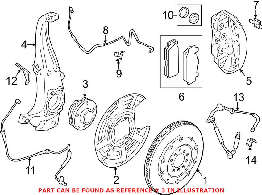 BMW Wheel Bearing and Hub Assembly - Front 31202286606