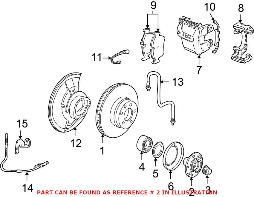 BMW Wheel Hub - Front 31206756256