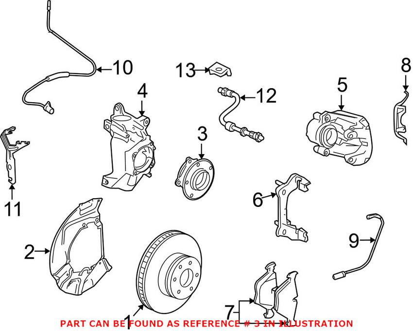 BMW Wheel Bearing and Hub Assembly - Front 31222282670