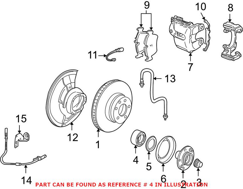 BMW Wheel Bearing - Front 31226783913