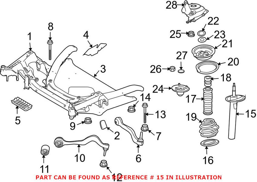 BMW Strut Assembly - Front 31306775055