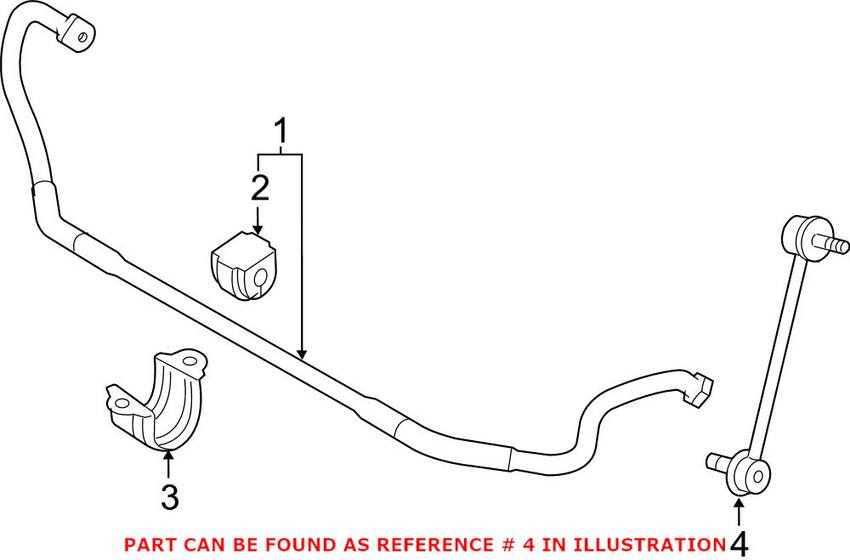 BMW Sway Bar End Link - Front 31306792211