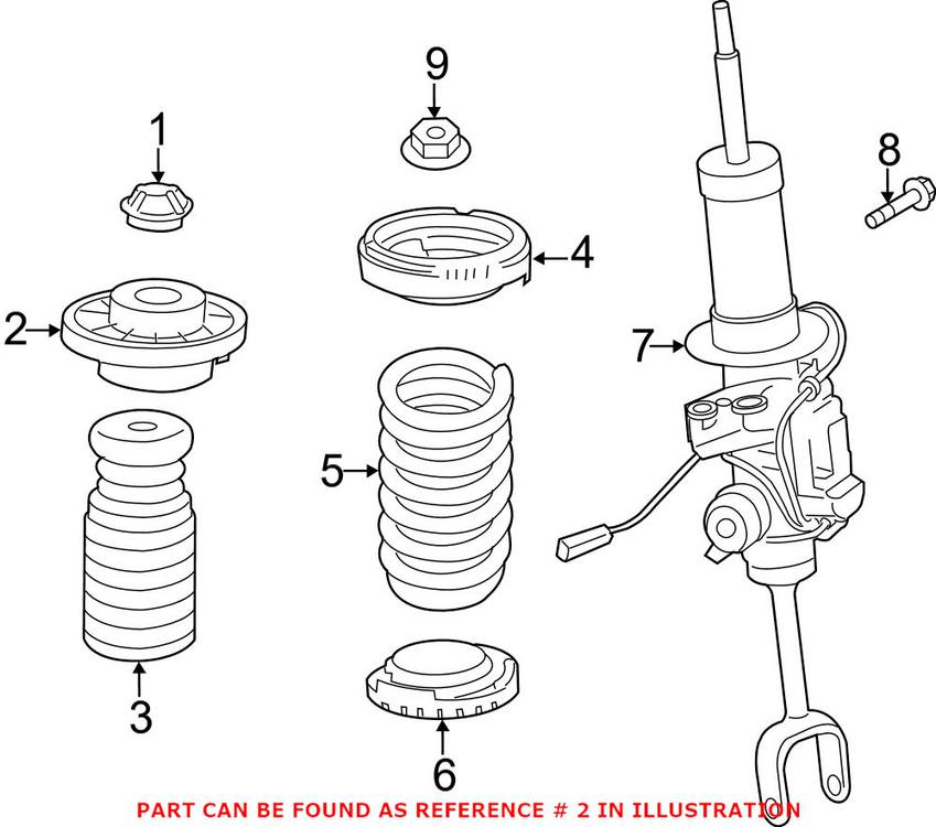 BMW Strut Mount - Front 31306795081