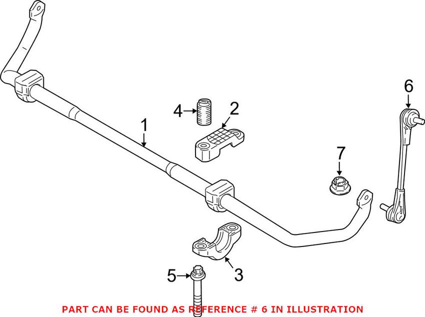 BMW Suspension Stabilizer Bar Link - Front 31306861483