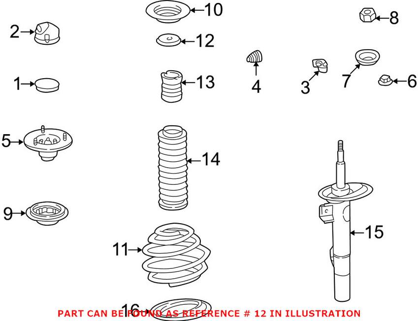 BMW Strut Spacer 31321139423